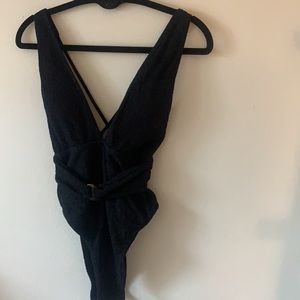 NEVER WORN. Abercrombie black one piece swim suit
